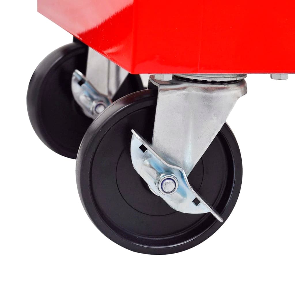 Carrello Portautensili 7 Cassetti in Acciaio Rosso con Ruote e Chiusura in Armadi per utensili Esplodia - Napoli, commercioVirtuoso.it