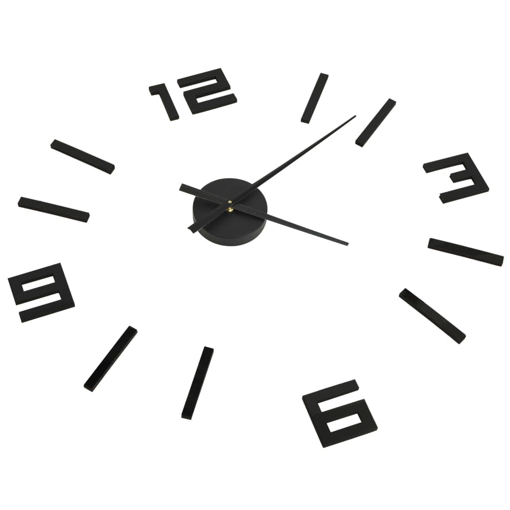 Orologio da Parete fai da te Effetto 3D 100cm XXL Design Moderno Versatile Nero in Orologi da parete Esplodia - Napoli, commercioVirtuoso.it