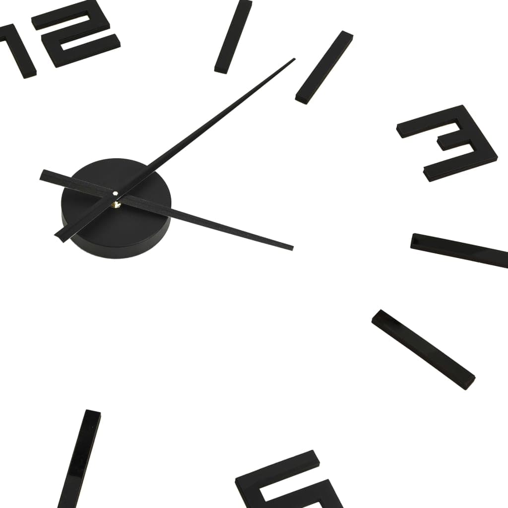 Orologio da Parete fai da te Effetto 3D 100cm XXL Design Moderno Versatile Nero in Orologi da parete Esplodia - Napoli, commercioVirtuoso.it