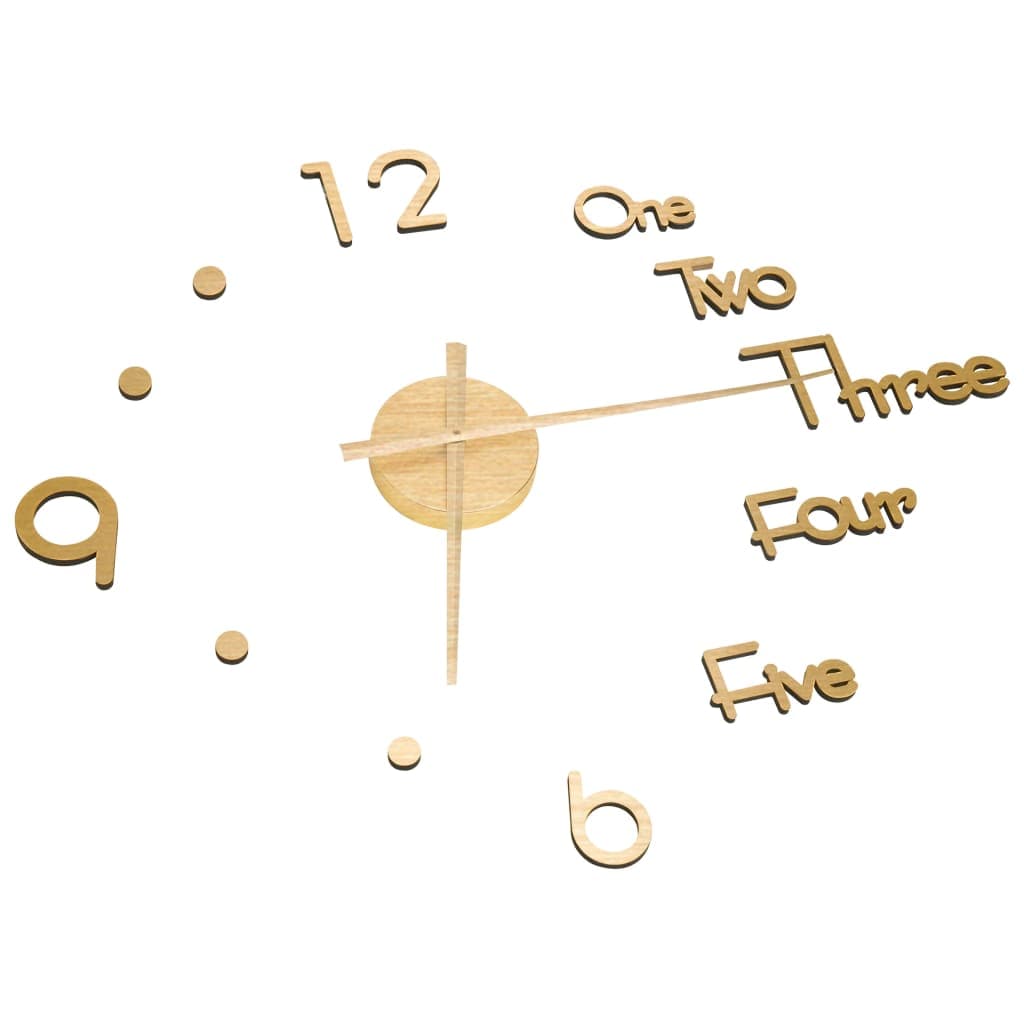 Orologio da Parete fai da te Effetto 3D 100cm XXL Design Moderno e Versatile Oro in Orologi da parete Esplodia - Napoli, commercioVirtuoso.it
