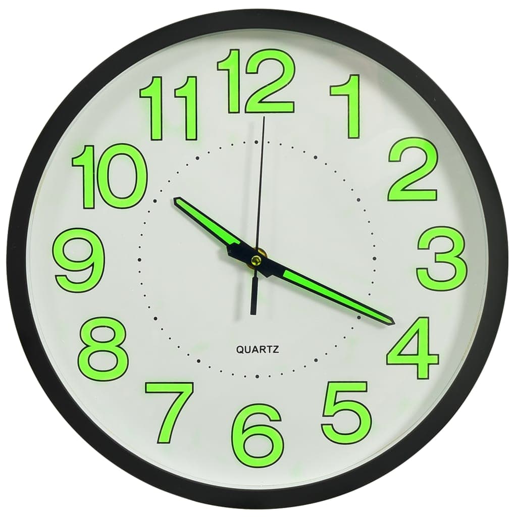 Orologio da Parete con Numeri Luminosi in Polipropilene 30 centimetri Nero in Orologi da parete Esplodia - Napoli, commercioVirtuoso.it