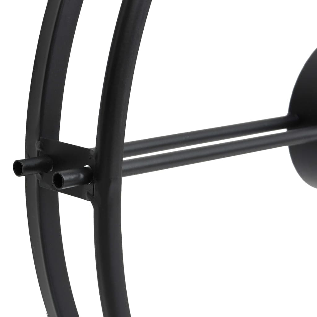 Orologio da Parete 52 cm in Ferro Nero Design Elegante e Moderno Versatile Nero in Orologi da parete Esplodia - Napoli, commercioVirtuoso.it