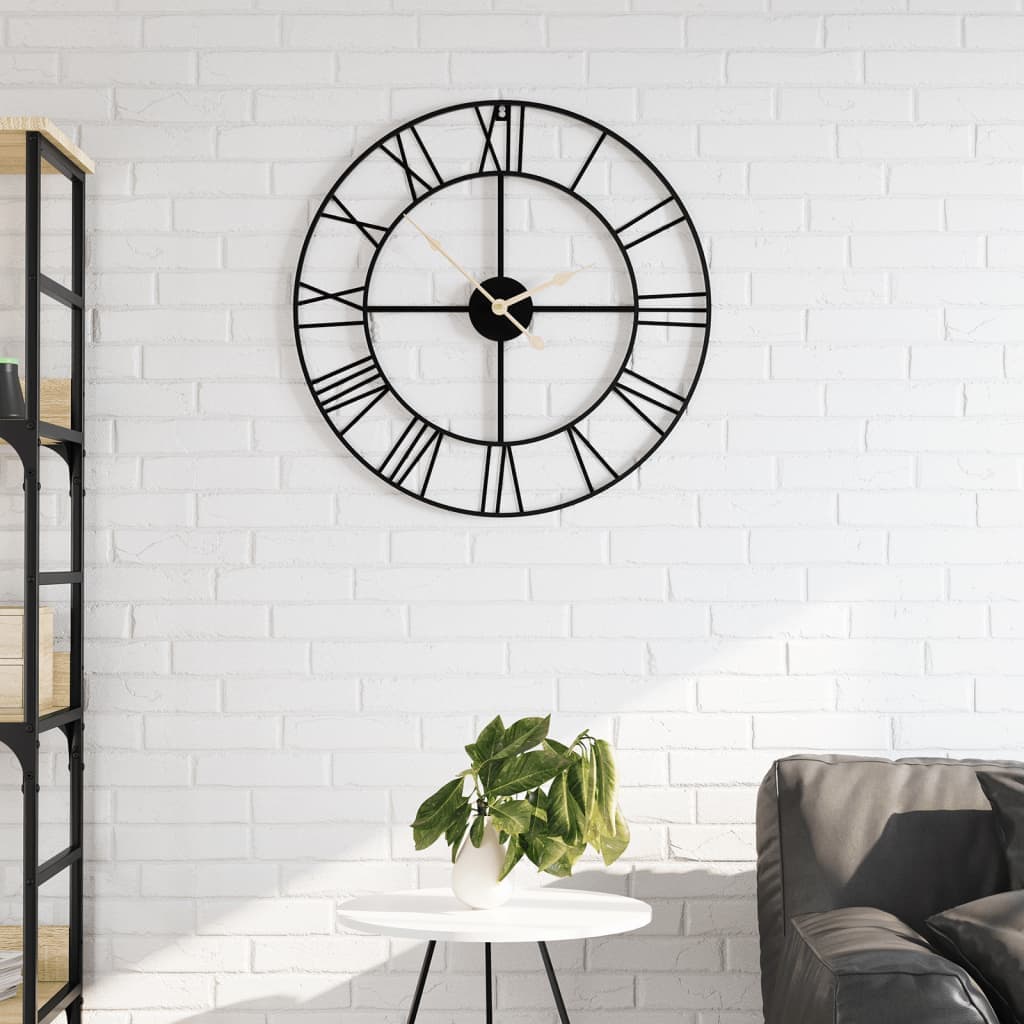 Orologio da Parete 50 x 4 cm cm in Ferro Versatile Design Versatile Nero in Orologi da parete Esplodia - Napoli, commercioVirtuoso.it