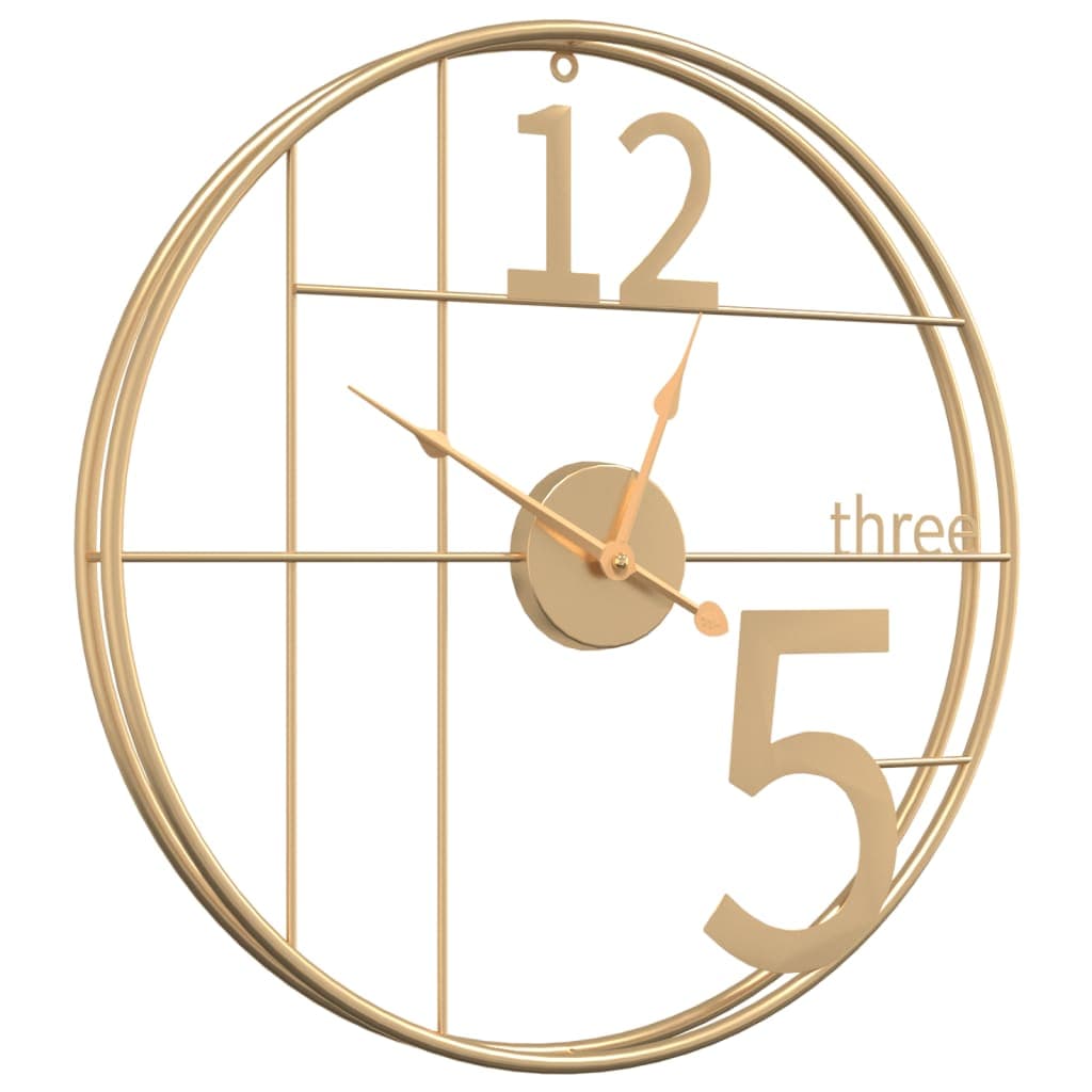 Orologio da Parete in Ferro 50x6,5cm Design Versatile ed Elegante Moderno Oro in Orologi da parete Esplodia - Napoli, commercioVirtuoso.it