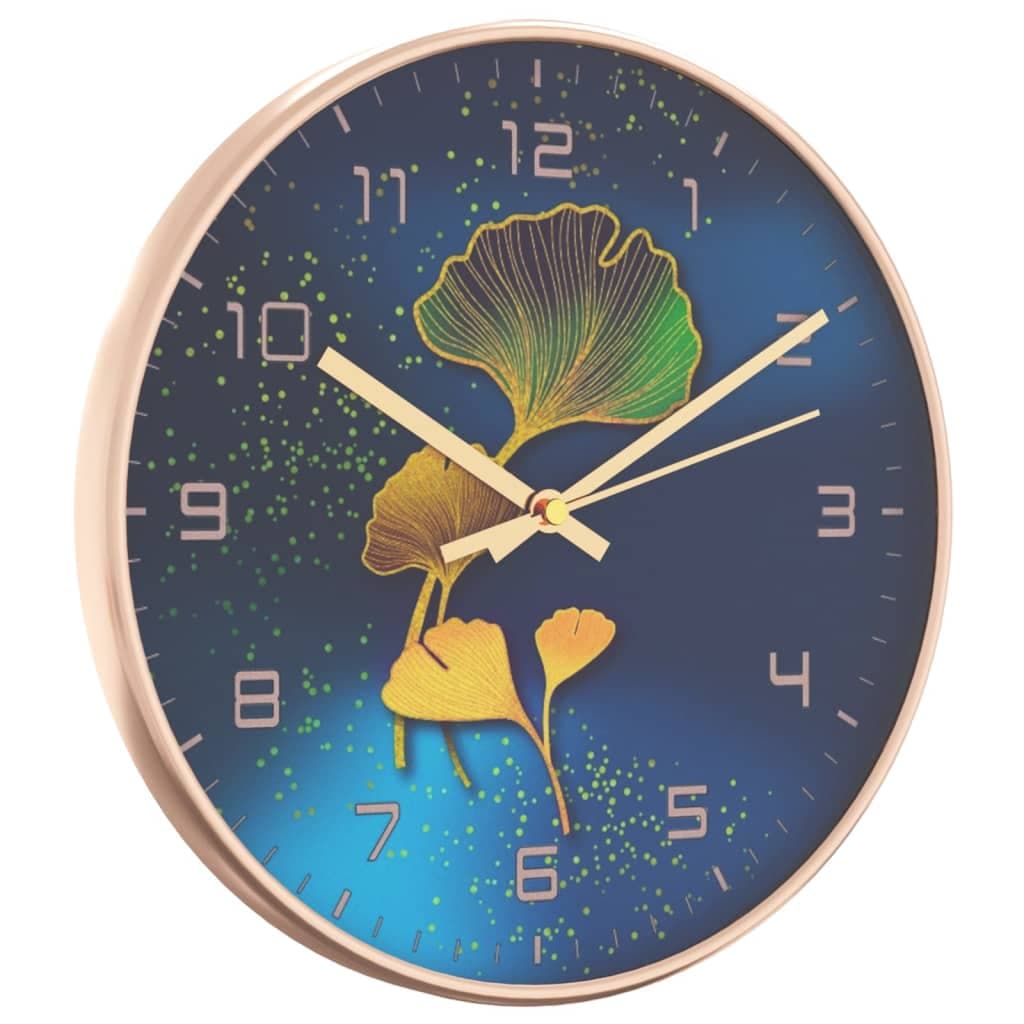 Orologio da Parete Polistirene e Vetro 29,5x4cm Versatile ed Elegante Oro e Blu in Orologi da parete Esplodia - Napoli, commercioVirtuoso.it