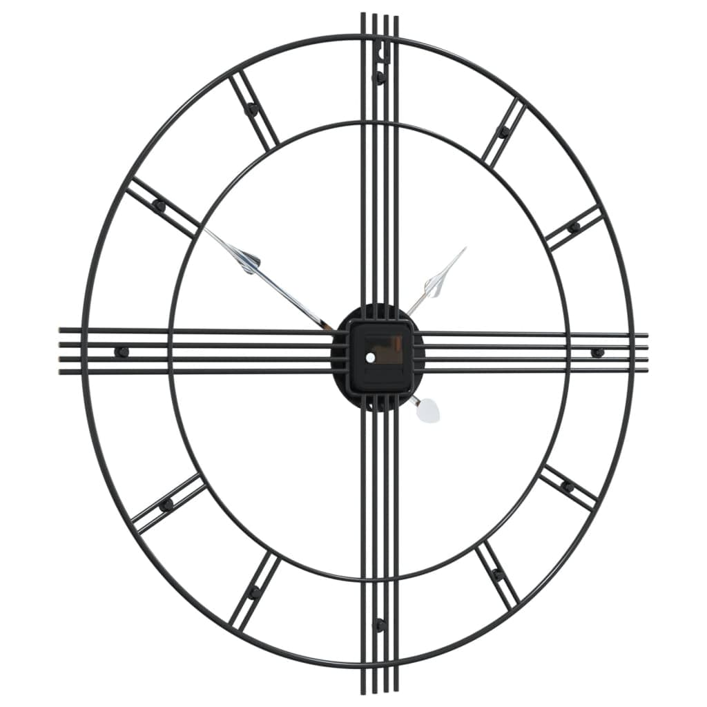 Orologio da Parete Nero 60 x 4,5 cm in Ferro Design Versatile ed Elegante Nero in Orologi da parete Esplodia - Napoli, commercioVirtuoso.it