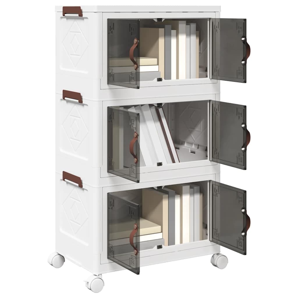 Scatola Portaoggetti con Ruote 3 Livelli Design Leggero Versatile 48,5x29,5x86cm in Ceste per la biancheria Esplodia - Napoli, commercioVirtuoso.it