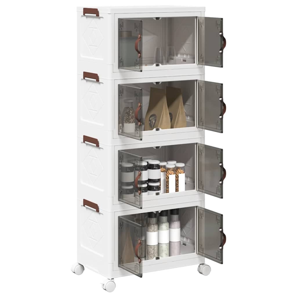 Scatola Portaoggetti con Ruote 4 Livelli Design Leggero Versatile 48x29,5x112,5cm in Ceste per la biancheria Esplodia - Napoli, commercioVirtuoso.it