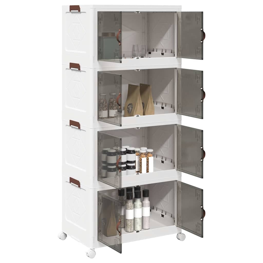 Scatola Portaoggetti con Ruote 4 Livelli Design Leggero Versatile 64x40x141,5 cm in Contenitori con coperchio Esplodia - Napoli, commercioVirtuoso.it