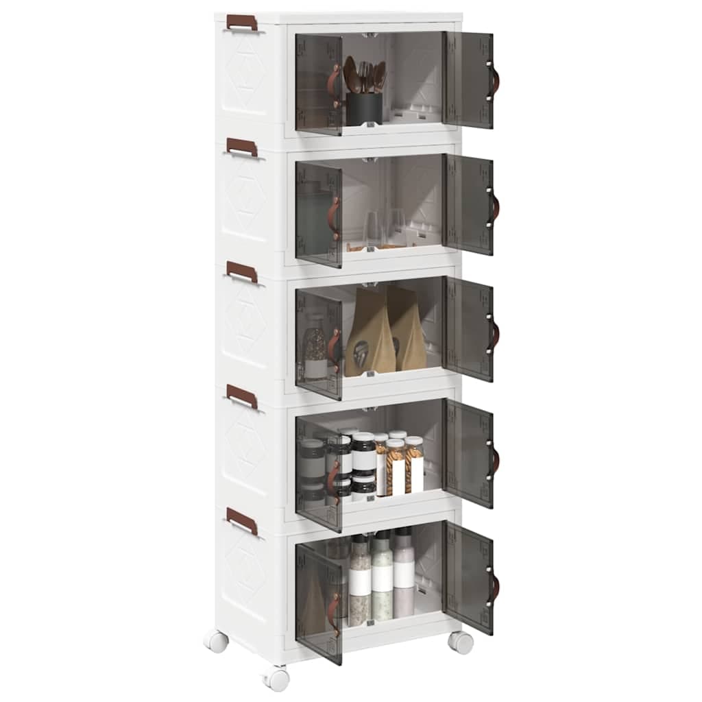 Scatola Portaoggetti con Ruote 5 Livelli Design leggero Versatile 48,5x29,5x139cm in Ceste per la biancheria Esplodia - Napoli, commercioVirtuoso.it