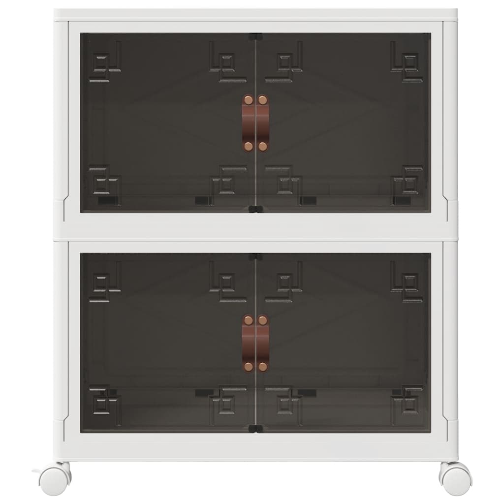 Scatola Portaoggetti con Ruote 2 Livelli Design Versatile e Leggero 64x40x76 cm in Contenitori con coperchio Esplodia - Napoli, commercioVirtuoso.it