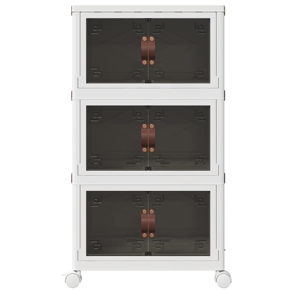 Scatola Portaoggetti con Ruote 3 Livelli Design Leggero Versatile 48,5x29,5x86cm in Ceste per la biancheria Esplodia - Napoli, commercioVirtuoso.it
