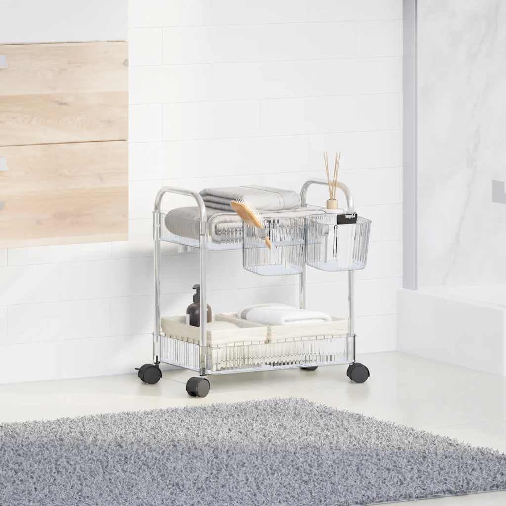 Carrello Portaoggetti a 2 Livelli 37x28x43,5 cm in Acrilico in Carrelli da portata Esplodia - Napoli, commercioVirtuoso.it