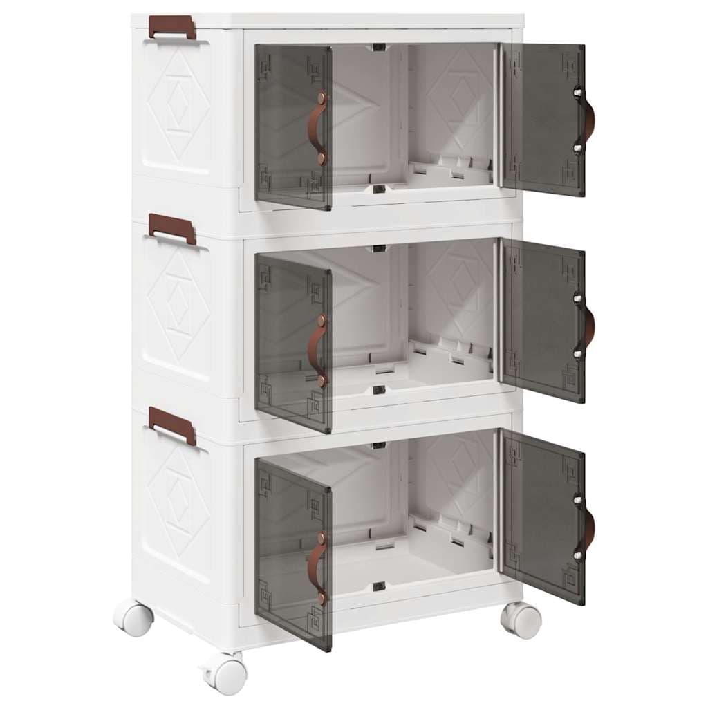 Scatola Portaoggetti con Ruote 3 Livelli Design Leggero Versatile 48,5x29,5x86cm in Ceste per la biancheria Esplodia - Napoli, commercioVirtuoso.it