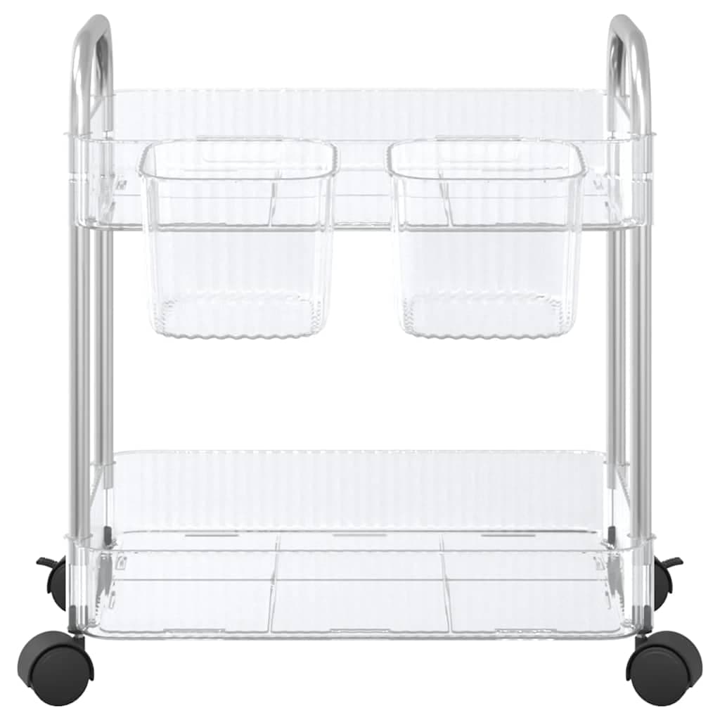 Carrello Portaoggetti a 2 Livelli 37x28x43,5 cm in Acrilico in Carrelli da portata Esplodia - Napoli, commercioVirtuoso.it