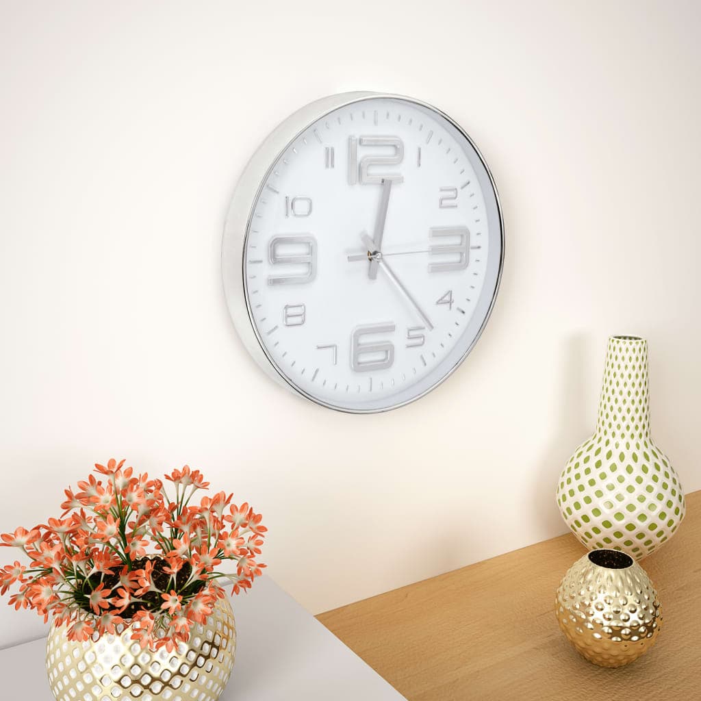 Orologio da Parete in PP Resistente Design moderno e Raffinato 30 cm Argento in Orologi da parete Esplodia - Napoli, commercioVirtuoso.it