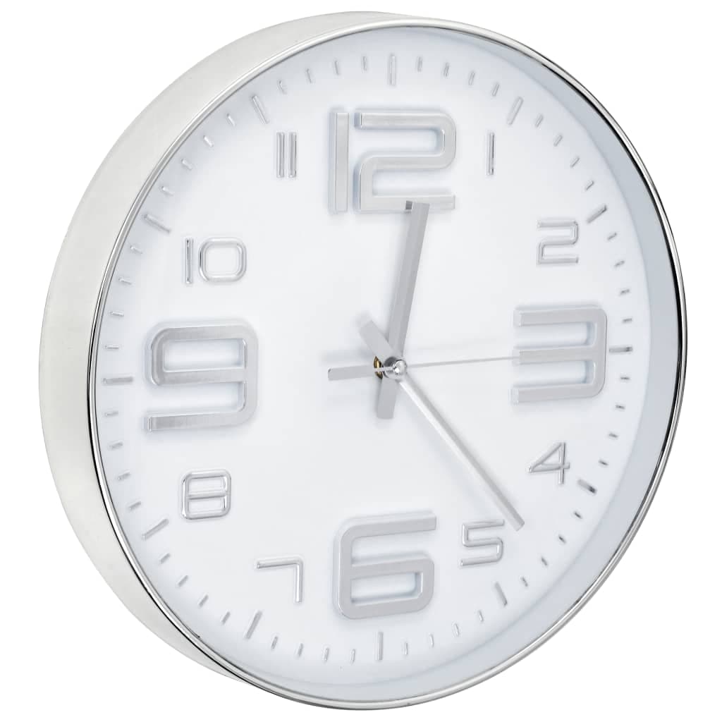 Orologio da Parete in PP Resistente Design moderno e Raffinato 30 cm Argento in Orologi da parete Esplodia - Napoli, commercioVirtuoso.it