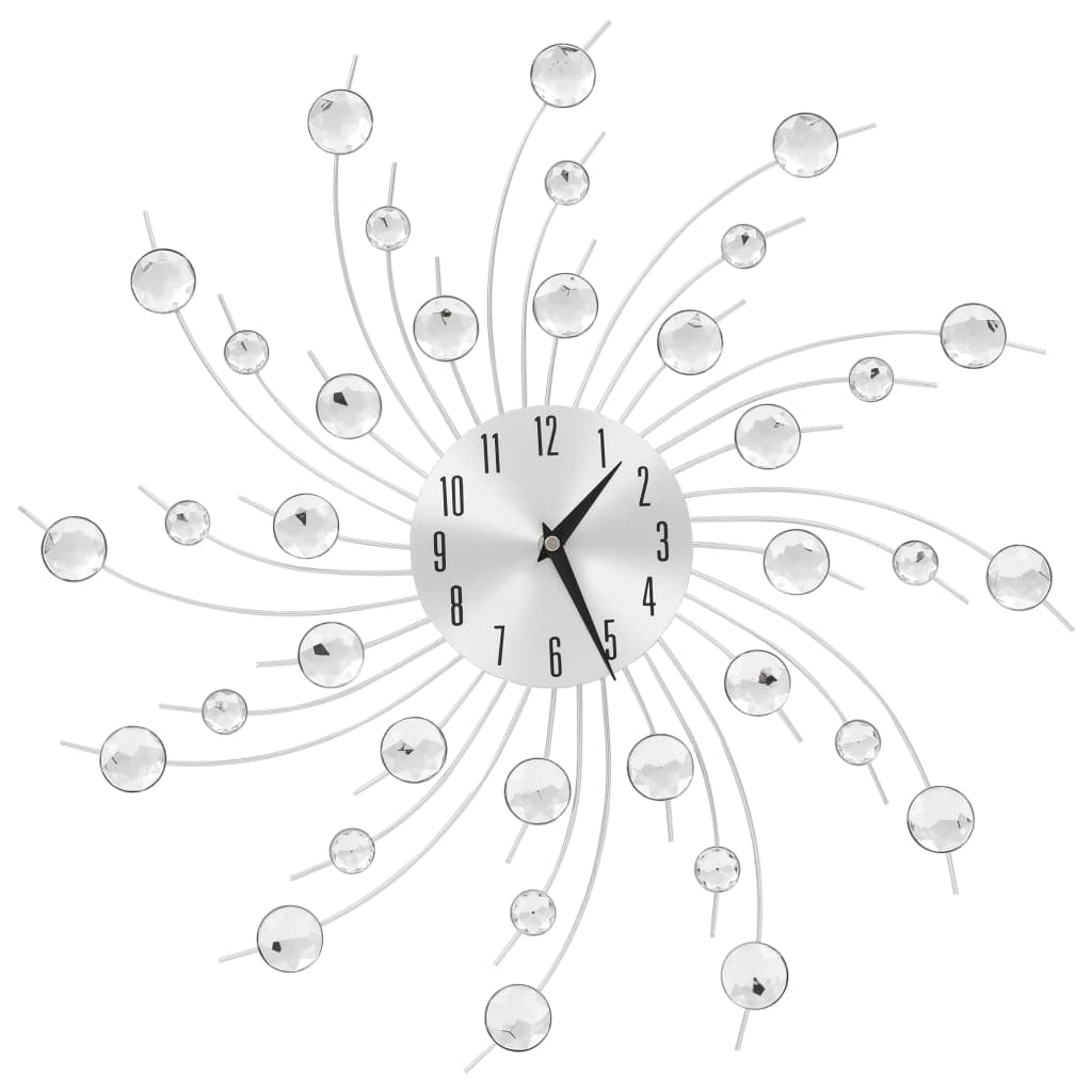 Orologio da Parete con Movimento al Quarzo Design Moderno Elegante 50cm Argento in Orologi da parete Esplodia - Napoli, commercioVirtuoso.it