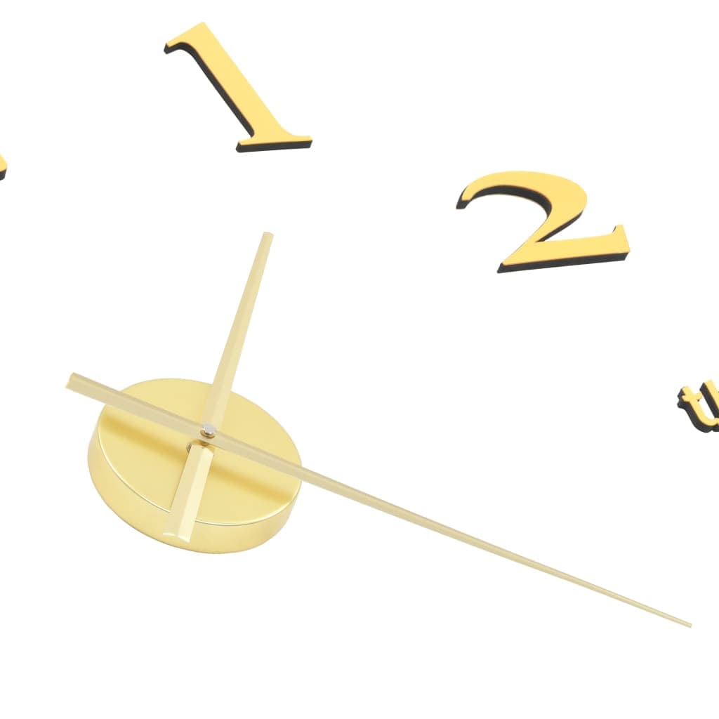 Orologio da Parete Tridimensionale Design Moderno Elegante 100cm XXL Oro Lucido in Orologi da parete Esplodia - Napoli, commercioVirtuoso.it