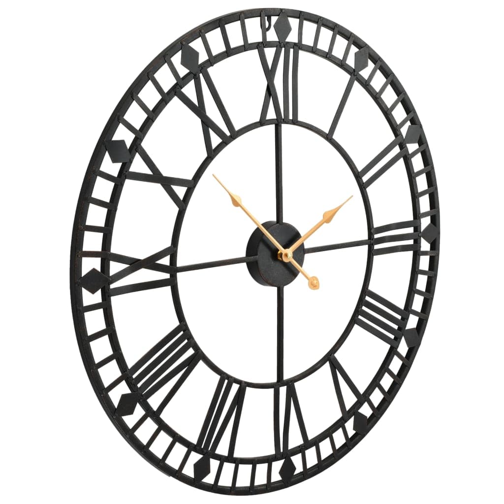 Orologio da Parete Design Vintage al Quarzo in Metallo Robusto 60 cm XXL Nero in Orologi da parete Esplodia - Napoli, commercioVirtuoso.it
