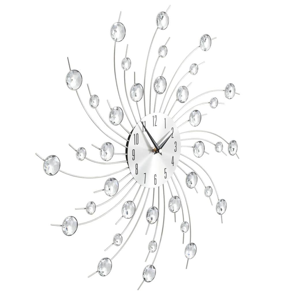 Orologio da Parete con Movimento al Quarzo Design Moderno Elegante 50cm Argento in Orologi da parete Esplodia - Napoli, commercioVirtuoso.it