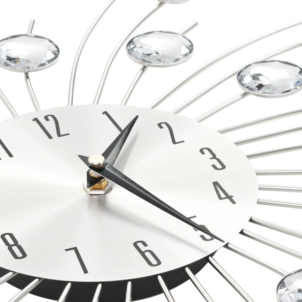 Orologio da Parete con Movimento al Quarzo Design Moderno Elegante 50cm Argento in Orologi da parete Esplodia - Napoli, commercioVirtuoso.it