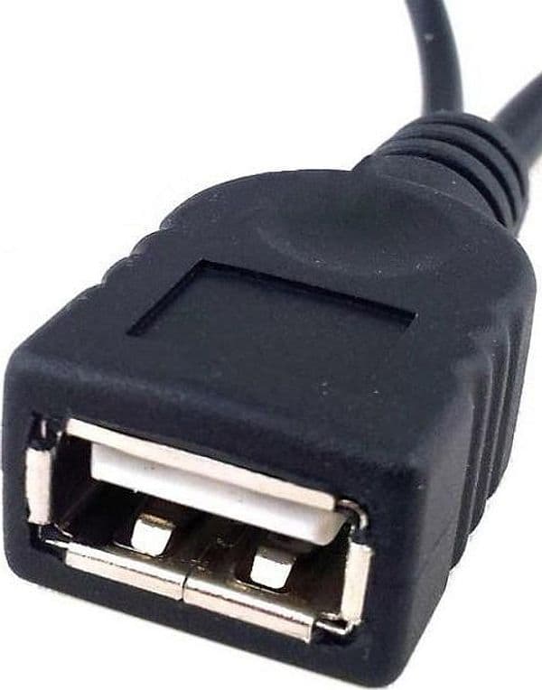 Cavo USB A F 2.0 OTG Micro USB M con Alimentazione USB, 30cm Nero in Adattatori da viaggio Scontolo.net - Potenza, commercioVirtuoso.it