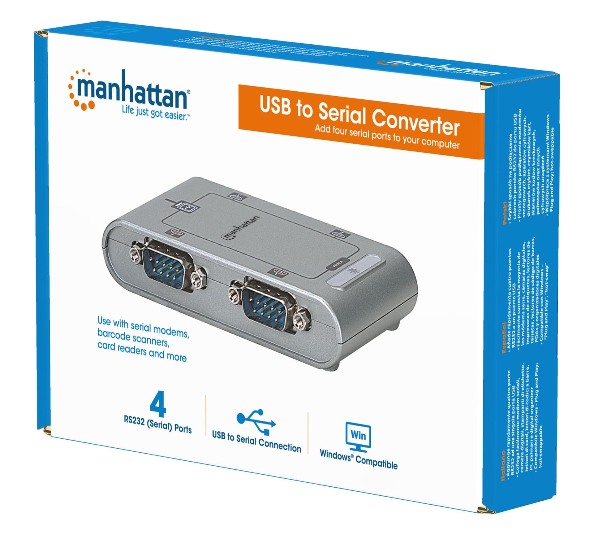 Convertitore da USB a 4 porte seriali in  Scontolo.net - Potenza, commercioVirtuoso.it