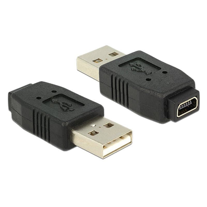 Adattatore Convertitore USB A Maschio a Mini B Femmina Nero in Video convertiori Scontolo.net - Potenza, commercioVirtuoso.it