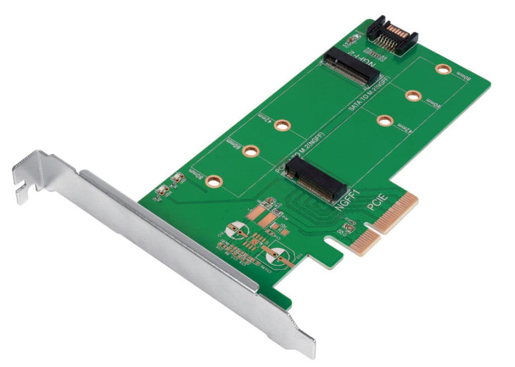 Doppio Adattatore PCIe M.2 per SSD SATA e PCIe SATA in Case e serrature Scontolo.net - Potenza, commercioVirtuoso.it