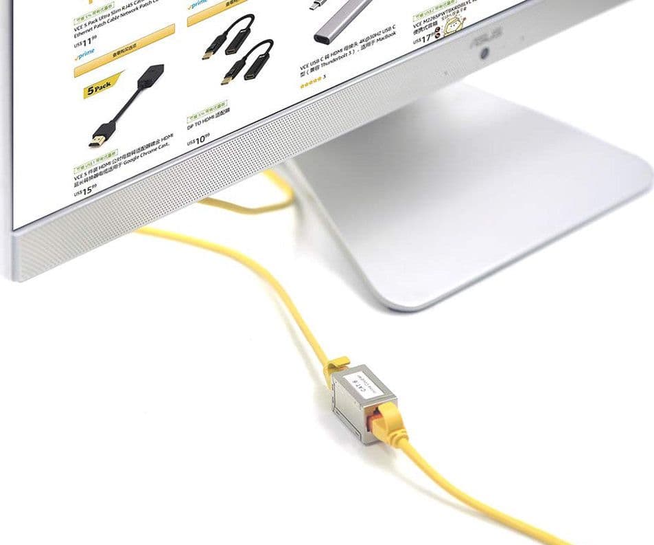 Accoppiatore RJ45 Cat.6 8P8C Femmina/ Femmina FTP Silver in Cavi Ethernet Scontolo.net - Potenza, commercioVirtuoso.it