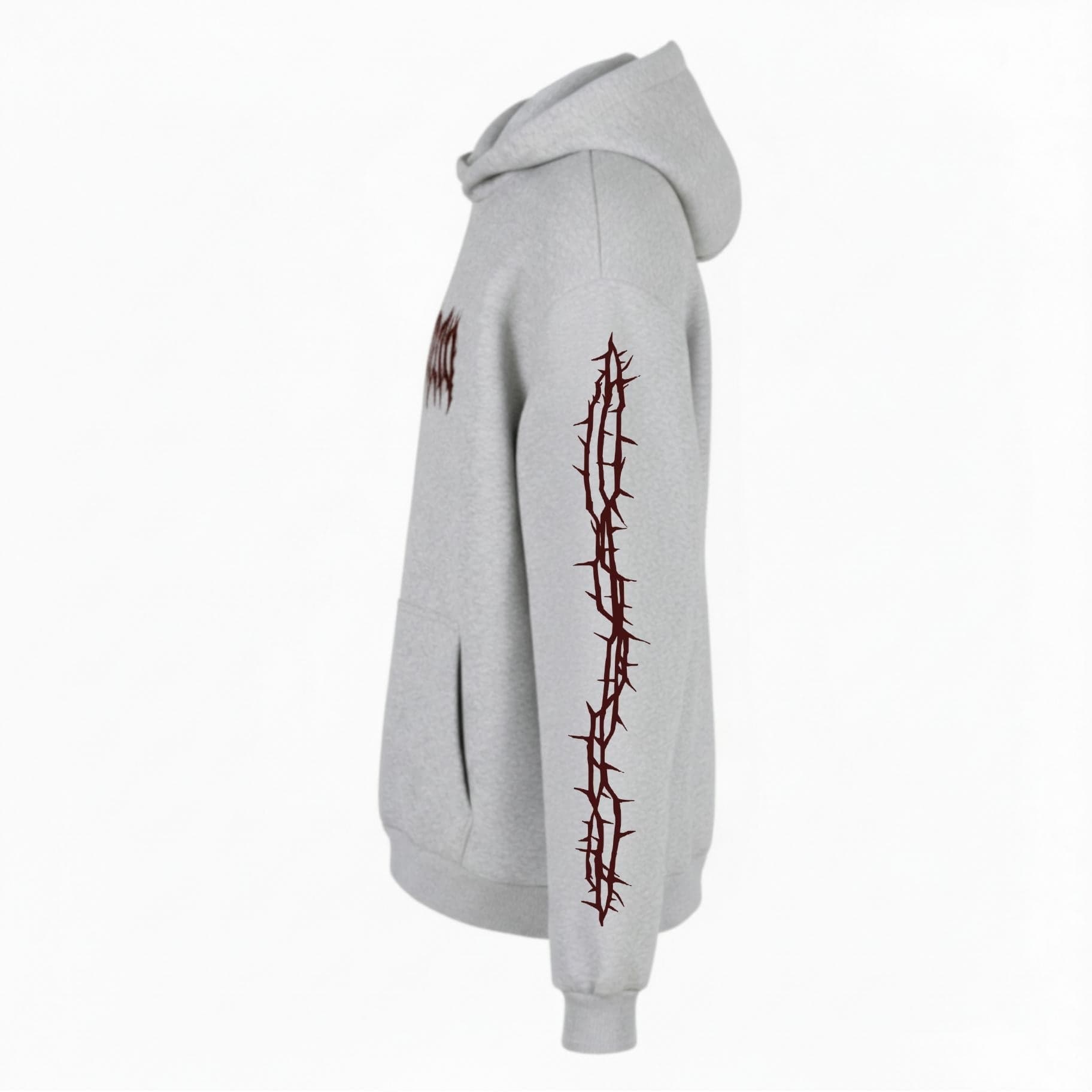 Felpa Ghettoblaster Metal hoodie heather grey in Felpe con cappuccio Glad Store - Genova, commercioVirtuoso.it