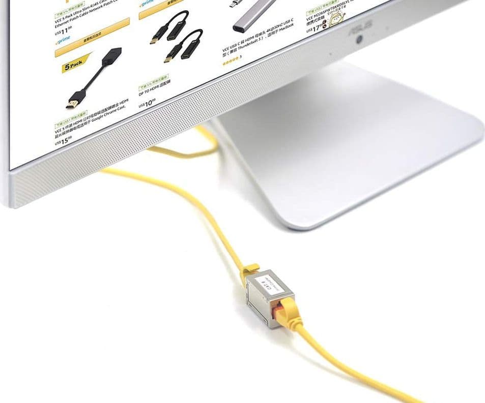 Accoppiatore RJ45 Cat.6 8P8C Femmina/ Femmina FTP Silver in Cavi Ethernet Scontolo.net - Potenza, commercioVirtuoso.it