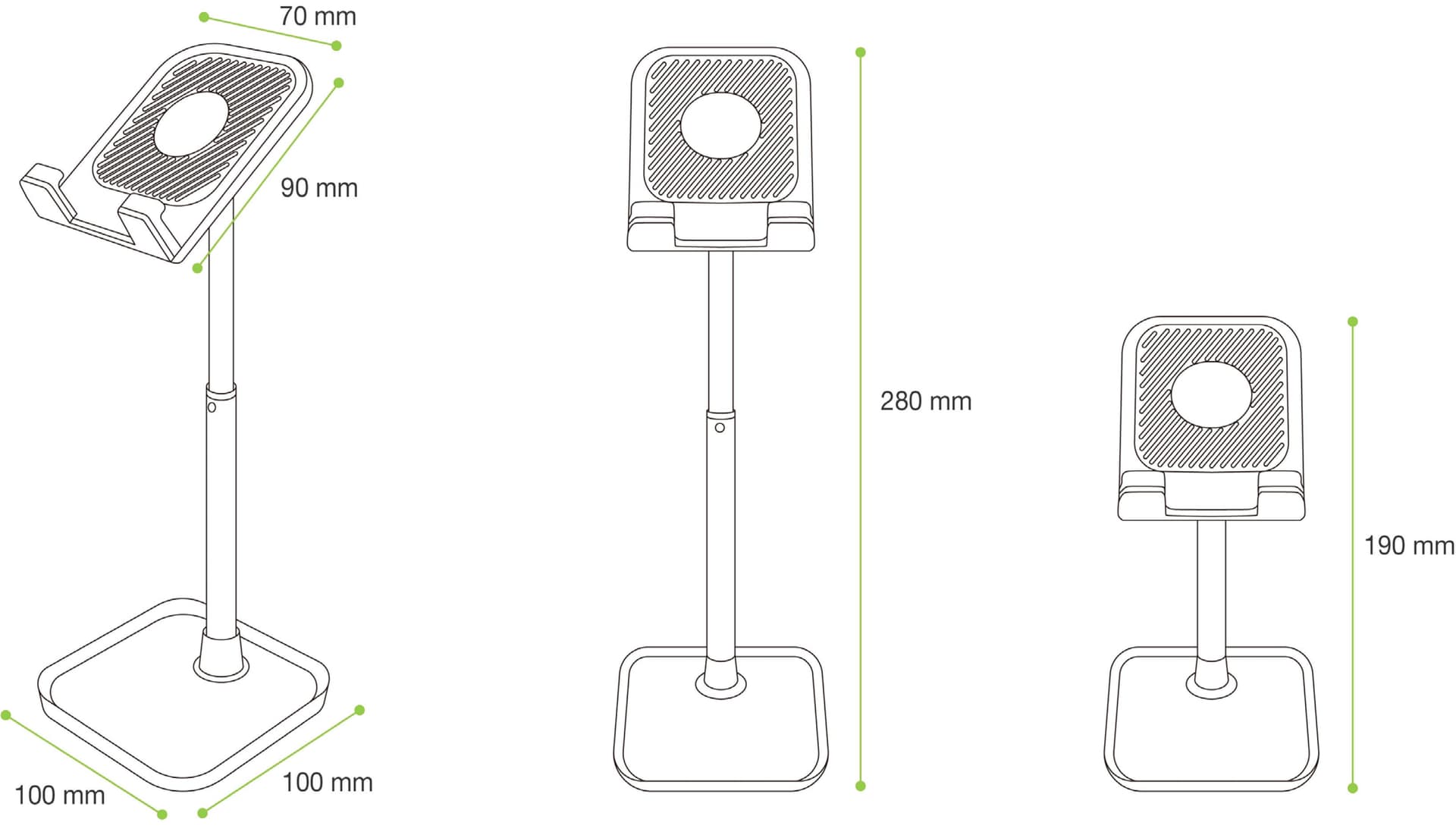 Supporto Universale Porta Smartphone e Tablet ad Altezza Regolabile in  Scontolo.net - Potenza, commercioVirtuoso.it