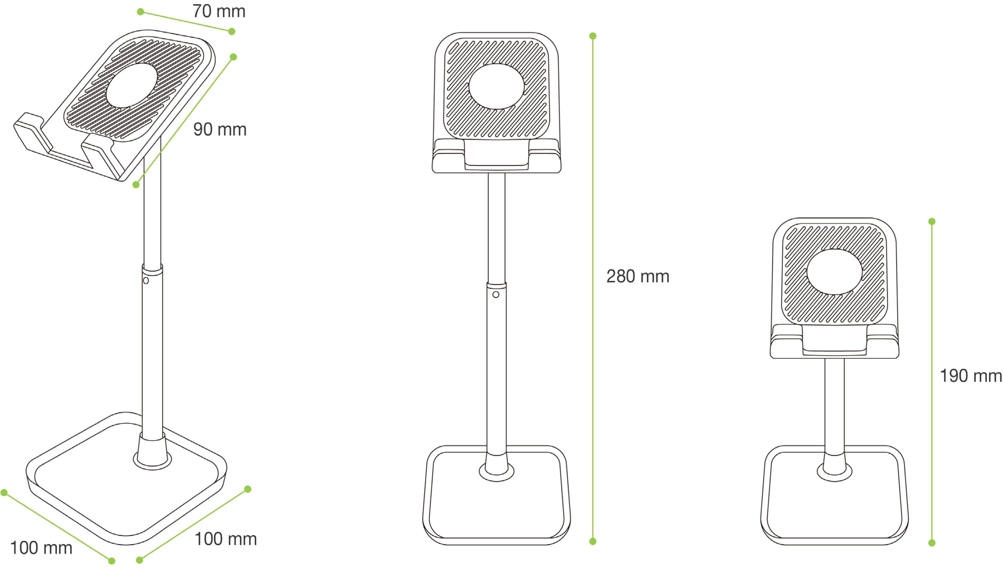 Supporto Universale Porta Smartphone e Tablet ad Altezza Regolabile in  Scontolo.net - Potenza, commercioVirtuoso.it