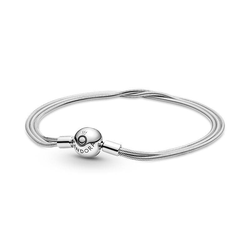 Pandora - Bracciale a maglia multi filo Pandora Moments in Bracciali Alba Gioielli - Casoria, commercioVirtuoso.it
