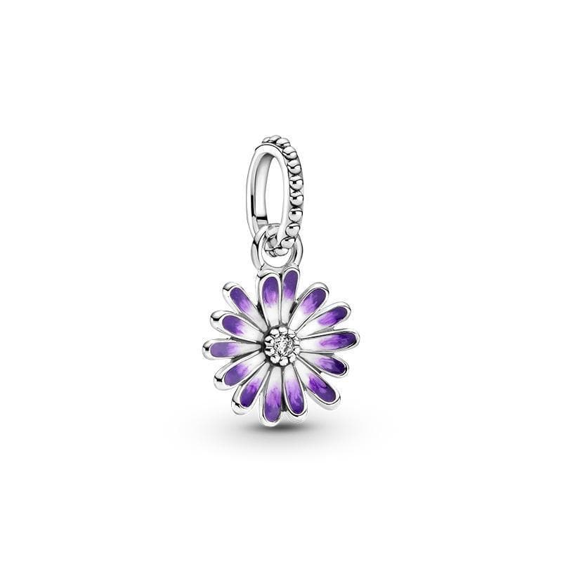 Pandora - Charm pendente Margherita viola