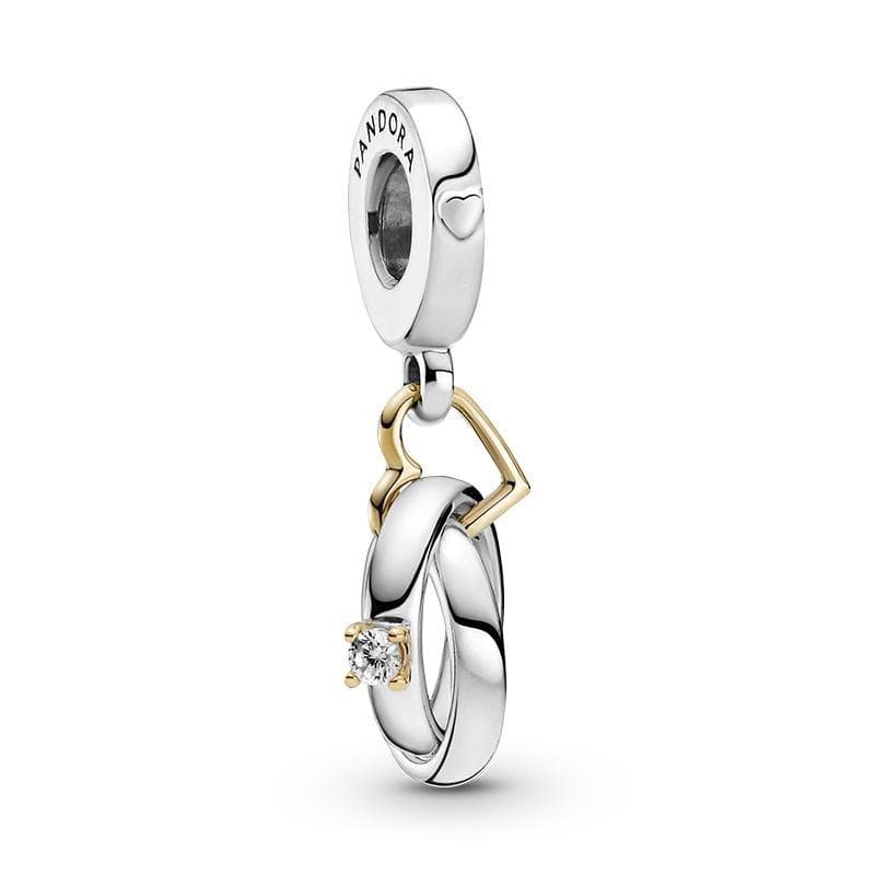 Pandora - Charm pendente Fedi bicolore