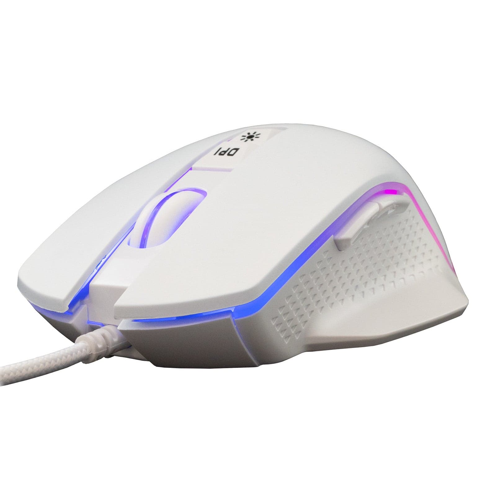 Mouse Ottico Gaming LED RGB con Cavo USB 6400 dpi Bianco, GARETH in Mouse da gioco Scontolo.net - Potenza, commercioVirtuoso.it