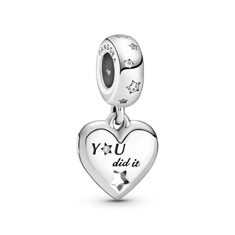 Pandora - Charm pendente Congratulazioni, cuore e stelle