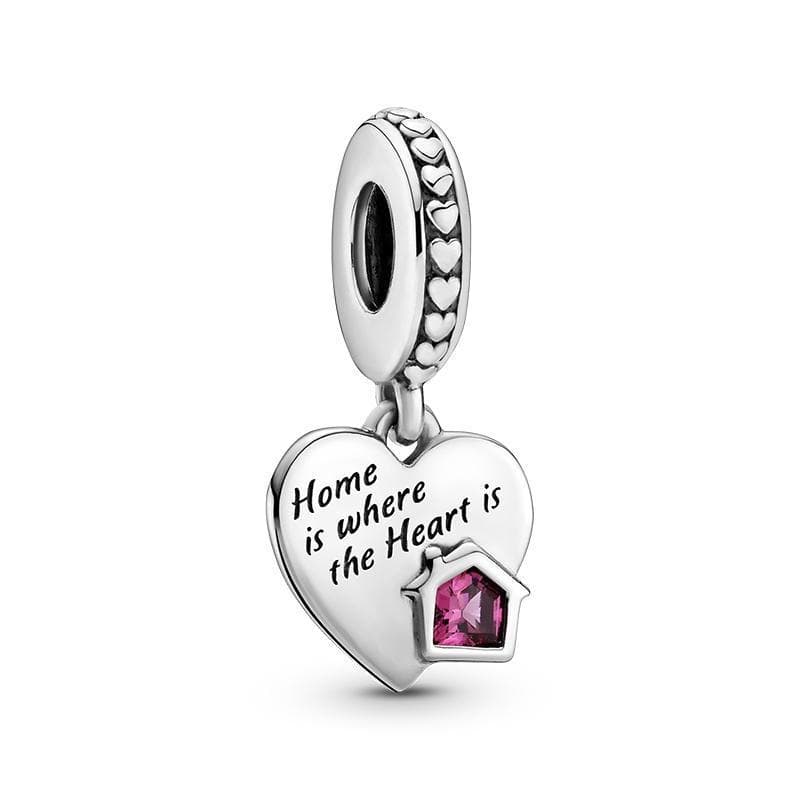 Pandora - Charm pendente a cuore Love My Home