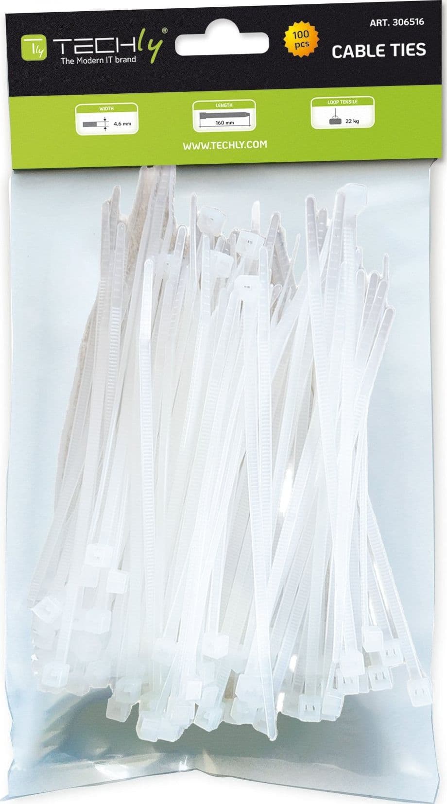 Fascette Fermacavi Autobloccanti 160x4,8mm in Nylon 100pz Bianco in Stringicavi Scontolo.net - Potenza, commercioVirtuoso.it