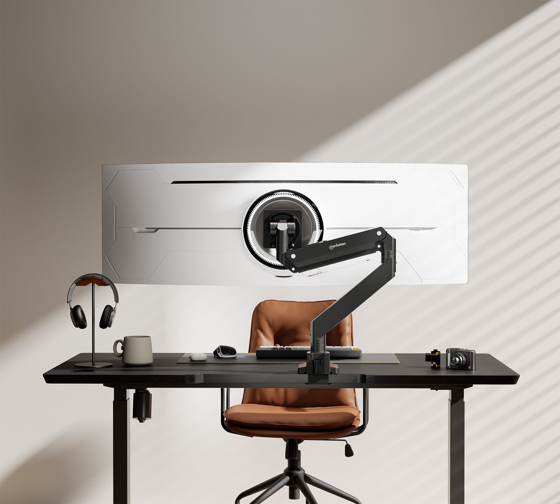 Supporto da Tavolo per Monitor Singolo 17-57'' con Molla a Gas in Alluminio Ultra Resistente con Porte USB in Supporti Scontolo.net - Potenza, commercioVirtuoso.it