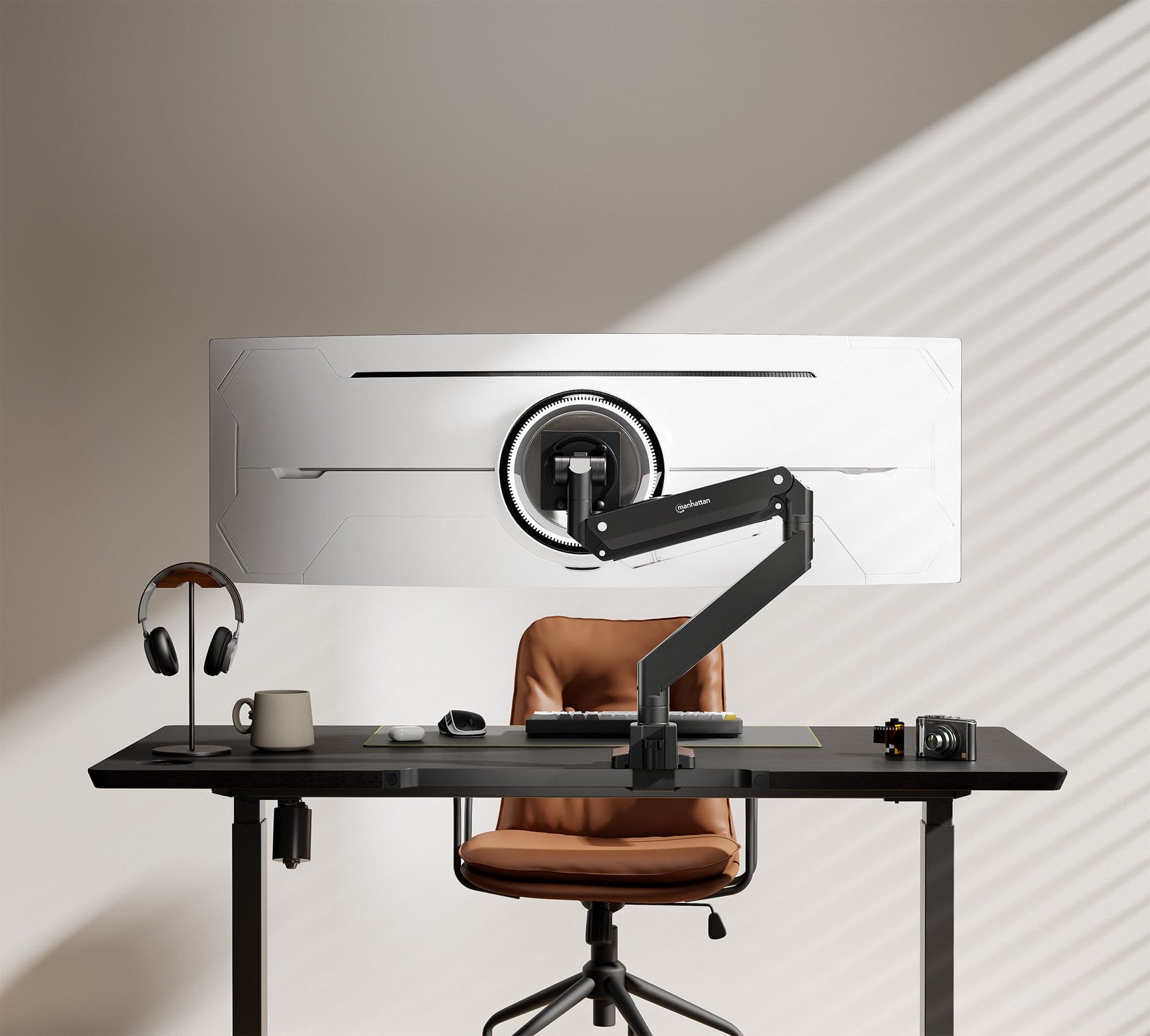 Supporto da Tavolo per Monitor Singolo 17-57'' con Molla a Gas in Alluminio Ultra Resistente con Porte USB in Supporti Scontolo.net - Potenza, commercioVirtuoso.it