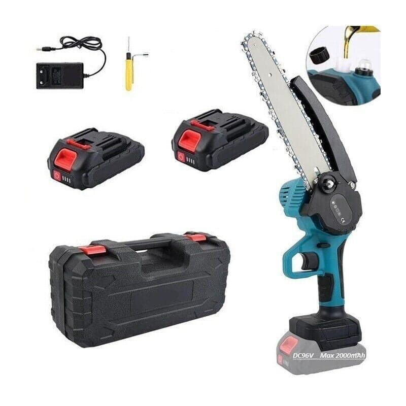 MOTOSEGA ELETTRICA A BATTERIA MINI SEGA 36V DA 6" POLLICI CON OLIO MAX 2000mAh