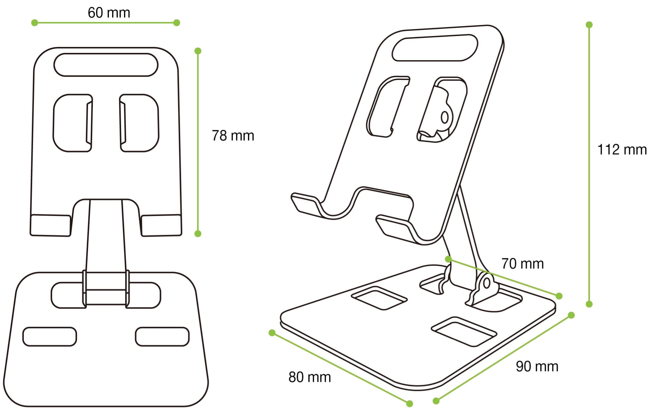 Supporto Universale Porta Smartphone e Tablet Regolabile e Pieghevole in Supporti Scontolo.net - Potenza, commercioVirtuoso.it