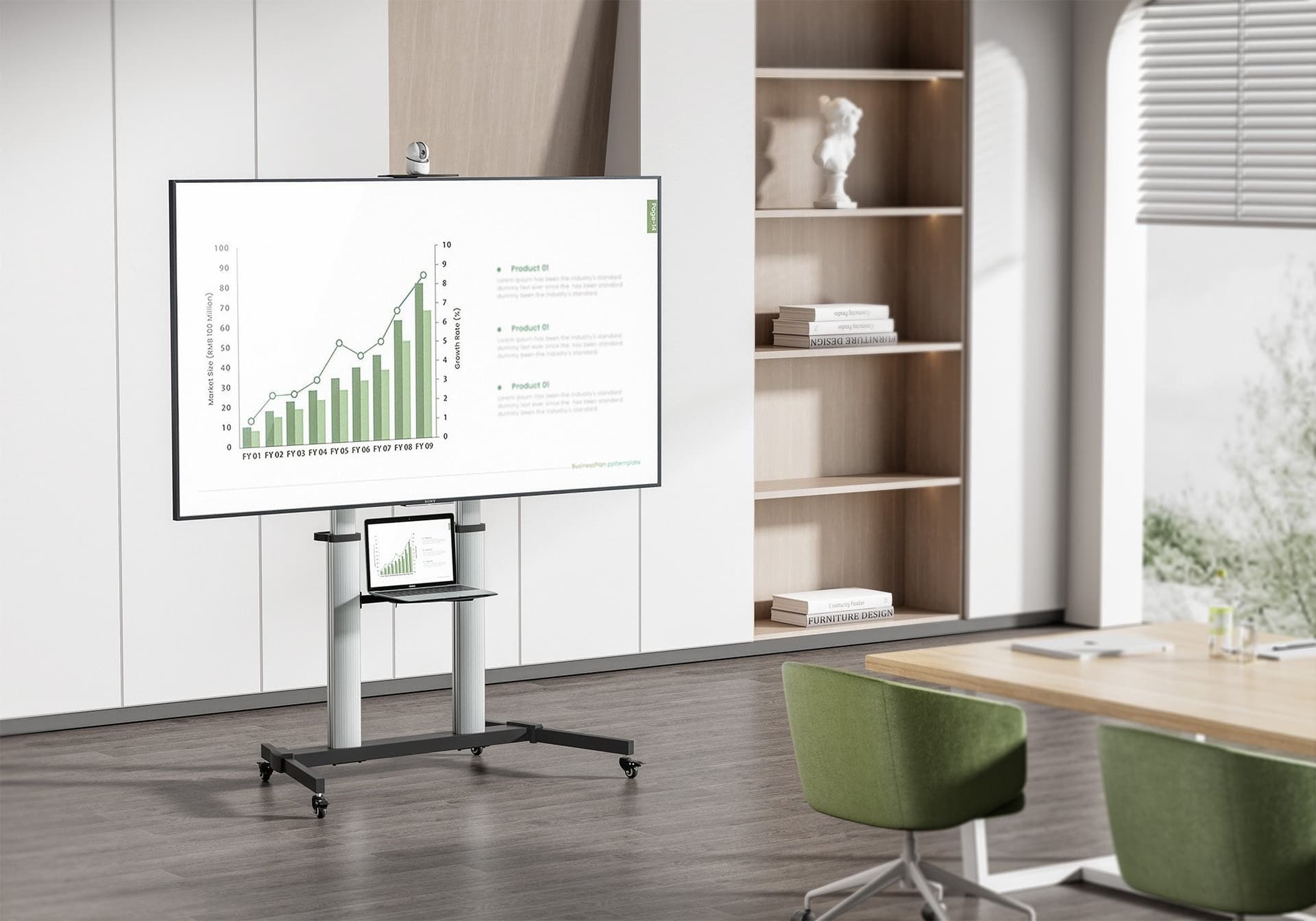 Supporto a Pavimento Trolley TV LCD/LED/Plasma 60-100'' in Mobili Scontolo.net - Potenza, commercioVirtuoso.it