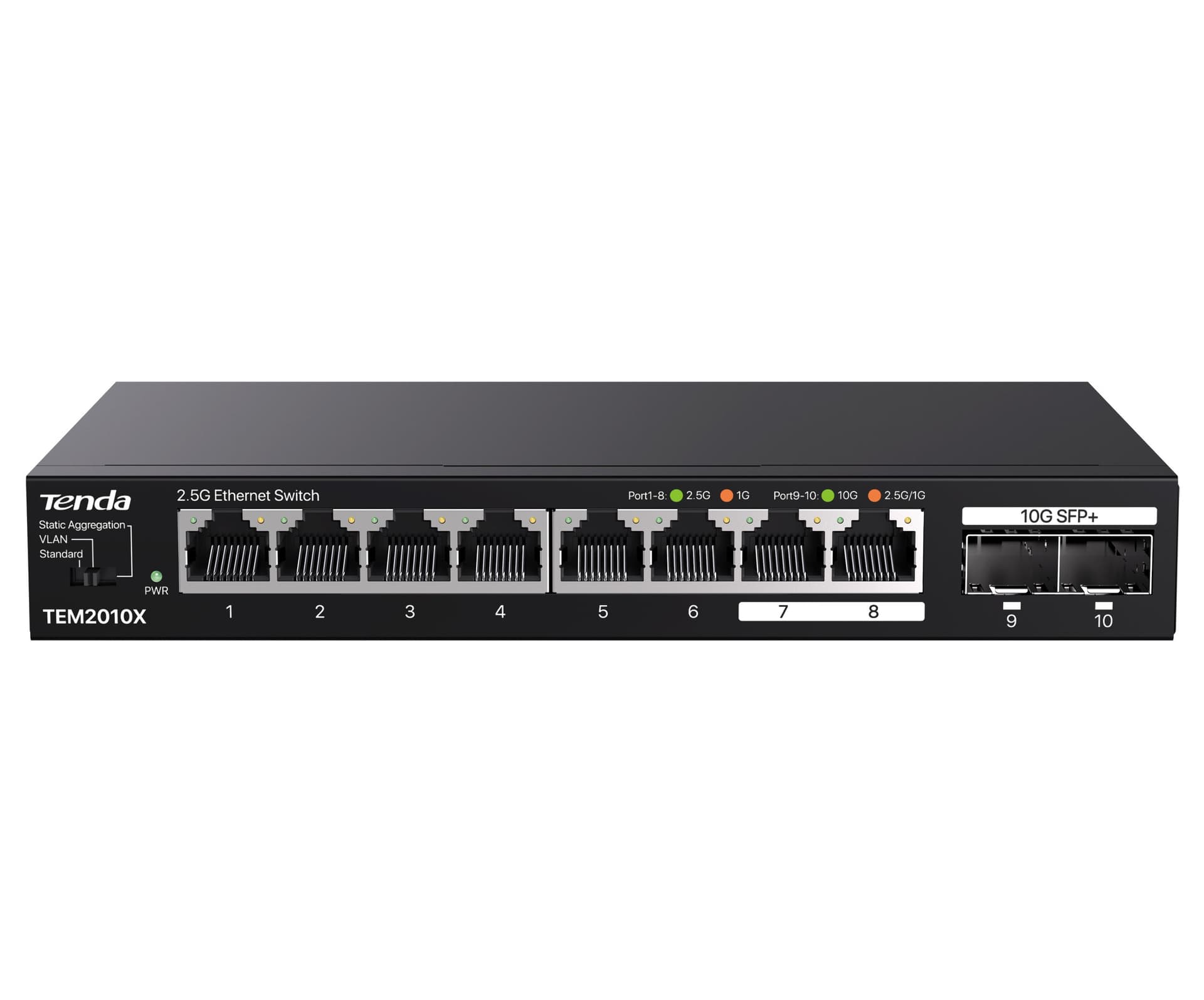 Switch con 8 porte 2.5G Ethernet e 2 porte SFP+ da 10G, TEM2010X in  Scontolo.net - Potenza, commercioVirtuoso.it
