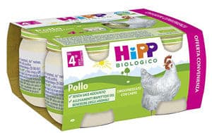 Hipp bio omogeneizzato pollo 4vasettix80g