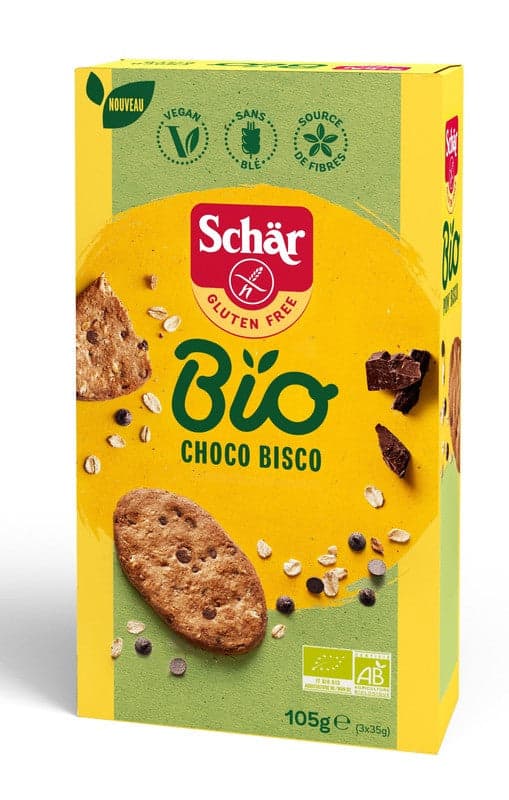 Schar bio choco bisco 105g biscotti con pezzi cioccolato senza glutine in Con gocce di cioccolato Clubfarma - Melilli, commercioVirtuoso.it